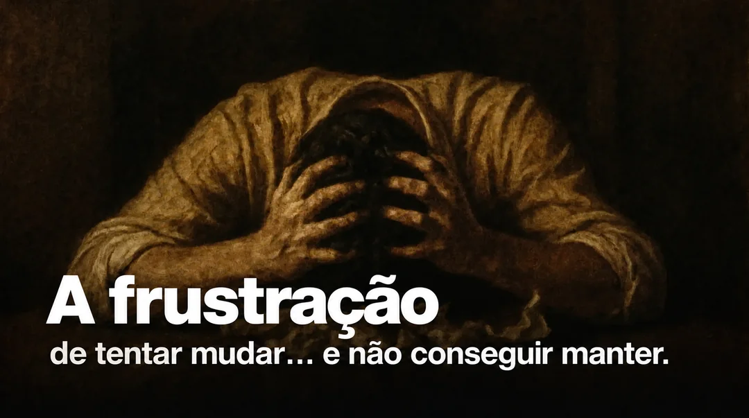 A frustração: de tentar mudar... e não conseguir manter.
