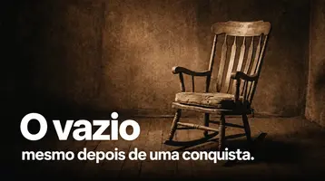 O vazio: mesmo depois de uma conquista.