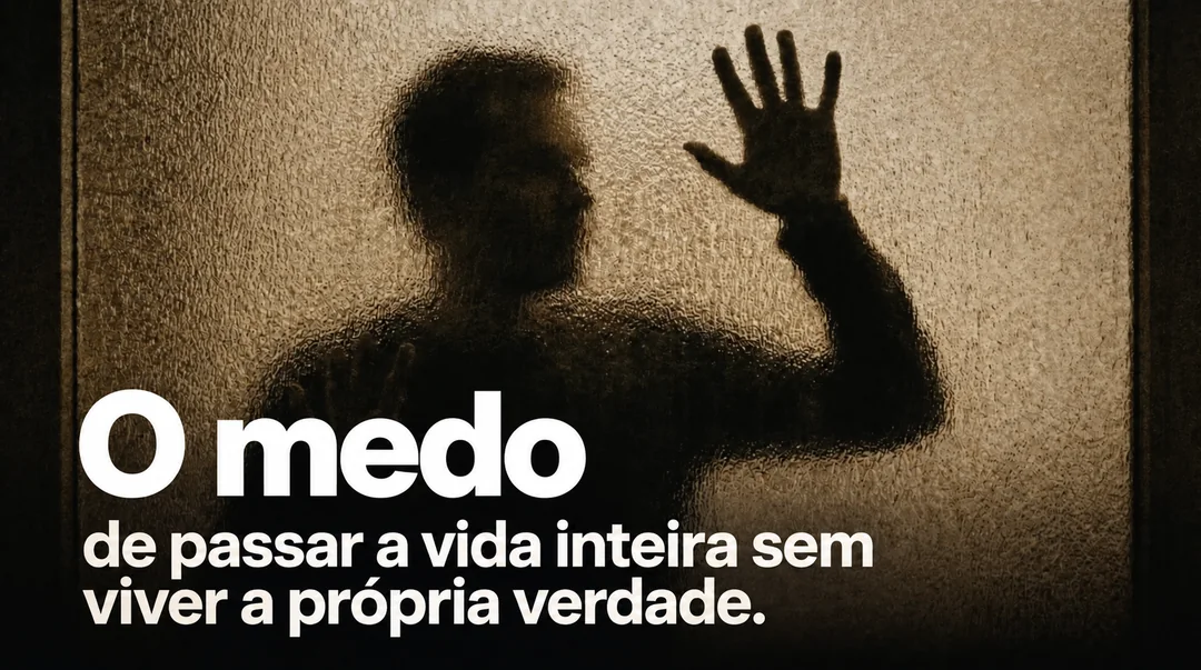 O medo: de passar a vida inteira sem viver a própria verdade.
